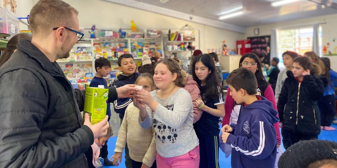 Ação com temática do turismo ocorreu na Escola Municipal Valentin Tramontina, de Garibaldi