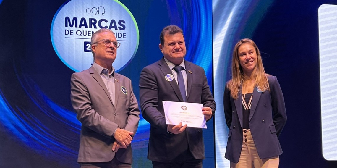 Presidente da Cooperativa Vinícola Garibaldi, Oscar Ló, recebeu premiação no 'Marcas de Quem Decide