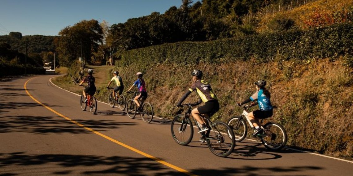 Foto de cicloturismo em Garibaldi