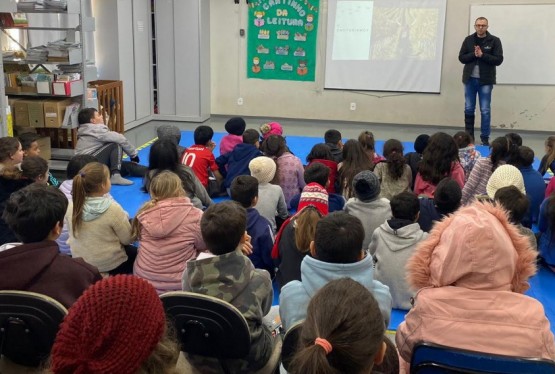 Ação com temática do turismo ocorreu na Escola Municipal Valentin Tramontina, de Garibaldi